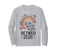 Teacher Retirement Shirts 2026 Let The Recess Begin Retire Manga Larga