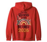 Teacher Retirement Shirts 2026 Let The Recess Begin Retire Sudadera con Capucha