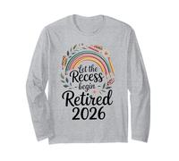 Teacher Retirement Shirts 2026Let The Recess Begin Retire Manga Larga