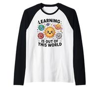 Teacher Space Science Learning Is out of World Camiseta Manga Raglan