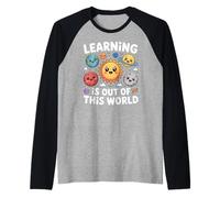 Teacher Space Science Learning Is out of World Camiseta Manga Raglan