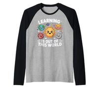Teacher Space Science Learning Is out of World Camiseta Manga Raglan