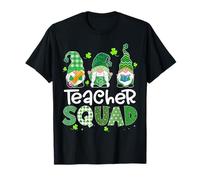 Teacher Squad GNOME Lucky Shamrock Funny St Patricks Day Camiseta