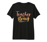 Teacher Strong Teach Vintage Funny School Teachers Camiseta Premium
