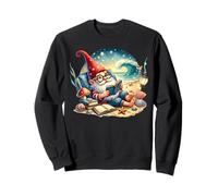 Teacher Summer Gnome Dad Reading A Book On The Beach Lover Sudadera