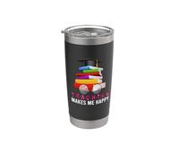 Teacher Teaching Happy Teach Funny School Teachers Vaso térmico de acero inoxidable de doble pared
