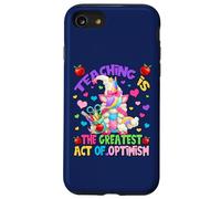 Teacher Unicorn Mom Teaching Is Greatest Act of Optimism Carcasa para iPhone SE (2020) / 7/8