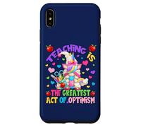 Teacher Unicorn Mom Teaching Is Greatest Act of Optimism Carcasa para iPhone XS MAX