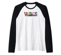 Teacher Vibes - Fun Classroom & Educator Style Tees and Mugs Camiseta Manga Raglan