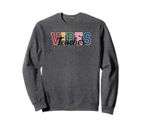 Teacher Vibes - Fun Classroom & Educator Style Tees and Mugs Sudadera