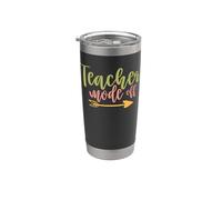 Teacher Wode Off Teach Vintage School Teachers Vaso térmico de acero inoxidable de doble pared