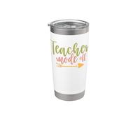 Teacher Wode Off Teach Vintage School Teachers Vaso térmico de acero inoxidable de doble pared