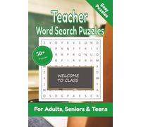 Teacher Word Search Puzzle: 50+ Puzzles Word Search Easy to Read about Teachers and More | 6x9 inches, 110 pages | Gift for School & Education Lover