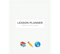 Teacher's Lesson Planner 2026-2027: Elegant Undated Weekly & Daily Academic Agenda: A Minimalist Teacher Notebook with Monthly Overviews, Lesson Plan ... Stationery Design (8.5 x 11 inches)
