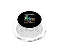 Teachersaurus Humor del Profesor Enseñando pequeños Dinosaurios PopSockets PopGrip para MagSafe