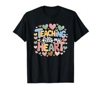 Teaching Fills My Heart Cute Teacher Apreciation Design Camiseta