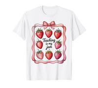 Teaching Is My Jam Strawberry Teacher Team Crew Fun Camiseta