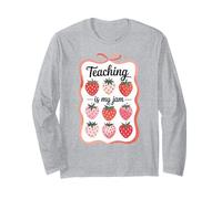 Teaching Is My Jam Strawberry Teacher Team Crew Fun Manga Larga