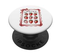 Teaching Is My Jam Strawberry Teacher Team Crew Fun PopSockets PopGrip Adhesivo