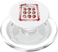 Teaching Is My Jam Strawberry Teacher Team Crew Fun PopSockets PopGrip para MagSafe