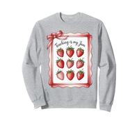 Teaching Is My Jam Strawberry Teacher Team Crew Fun Sudadera
