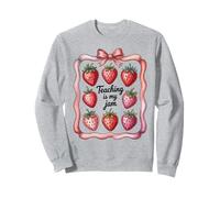 Teaching Is My Jam Strawberry Teacher Team Crew Fun Sudadera