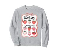 Teaching Is My Jam Strawberry Teacher Team Crew Fun Sudadera