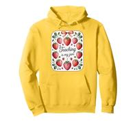 Teaching Is My Jam Strawberry Teacher Team Crew Fun Sudadera con Capucha