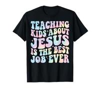 Teaching Kids About Jesus Is The Best Job Ever Camiseta