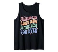 Teaching Kids About Jesus Is The Best Job Ever Camiseta sin Mangas