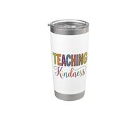 Teaching Kindness Teacher Cute School Vaso térmico de acero inoxidable de doble pared