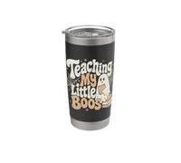 Teaching My Little Boos Cute Halloween espeluznante fantasma maestro Vaso térmico de acero inoxidable de doble pared
