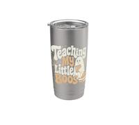 Teaching My Little Boos Cute Halloween espeluznante fantasma maestro Vaso térmico de acero inoxidable de doble pared
