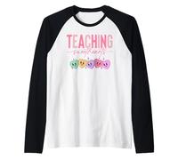 Teaching Sweethearts Valentine Teacher Teaching Sweet Hearts Camiseta Manga Raglan