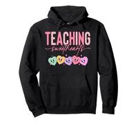 Teaching Sweethearts Valentine Teacher Teaching Sweet Hearts Sudadera con Capucha