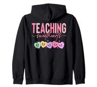 Teaching Sweethearts Valentine Teacher Teaching Sweet Hearts Sudadera con Capucha