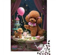 Teacup Caniche Puzzle 1000 Piezas Adultos Familia Colorido Regalos A Partir De 14 Años 1000pcs (75x50cm)