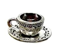 Teacup Door Hinge Art - Miniature Spoon Nail Holder, Decorative Topper For Hinge, Unique Cup-Themed Home Ornament | Office Accent, Library Shelf, Craft Room, Coziy Corner, Kitchen Styling, Reading