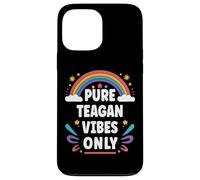 Teagan Vibes Only Cute Retro Girls Teagan Name Carcasa para iPhone 13 Pro MAX