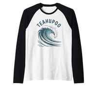 Teahupoo Camisa Surf Tahiti Polinesia Francesa Surfing Surfista Camiseta Manga Raglan