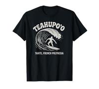 Teahupo'o Surf T-Shirt - Camiseta de playa vintage de Tahití Camiseta