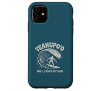 Teahupo'o Surf T-Shirt - Camiseta de playa vintage de Tahití Carcasa para iPhone 11