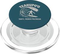 Teahupo'o Surf T-Shirt - Camiseta de playa vintage de Tahití PopSockets PopGrip para MagSafe