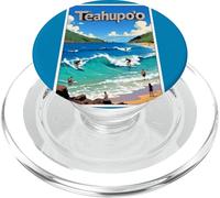 Teahupo'o Tahiti Surf y Sol PopSockets PopGrip para MagSafe