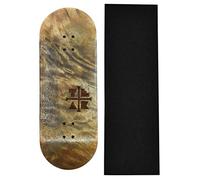 Teak Tuning Tabla de diapasón de madera Prolific The Graham Cracker - 34 mm x 97 mm - Hecho a mano, forma y tamaño profesional - Cinco capas de chapa de madera - Incluye cinta de espuma prolífica