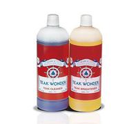 Teak Wonder - 2 botes de detergente y abrillantador de 0,95 l, limpiador para barcos