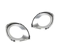 TEAKEA Luz Antiniebla Delantera Coche Cubierta 2 Piezas Para Touareg 2007 2008 2009 2010 Parachoques Delantero De Coche Luz Antiniebla Moldura Plateada Marco Tapa Bisel Capó