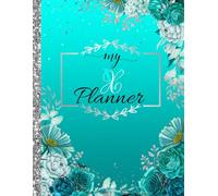 Teal, Black and Silver sweet 15 Party Planning Book | 126 Pages | Guest List, Budget Tracker, Timeline, Checklist & More | 8.5x11: The Ultimate ... Paperback Organizer for your Quinceañera.