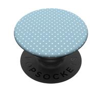 Teal Blue Polka Dot Stylish Polkadots PopSockets PopGrip Adhesivo