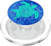 Teal Blue Sea Turtle Phone Button Holder Pop out Back Knobs PopSockets PopGrip para MagSafe